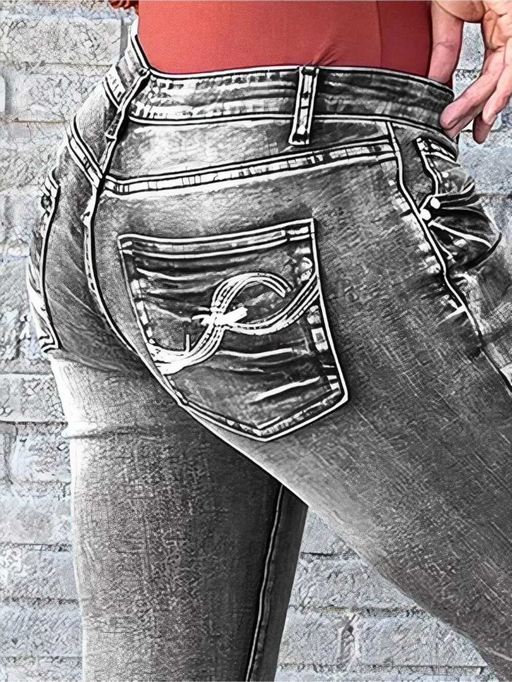 Women's Black Pull On Casual  Mid Rise Flare Leg Zipper Lifting Bootcut Jeans